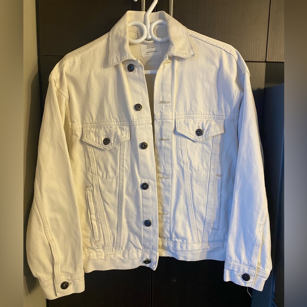 Cotton On White Denim Jacket
